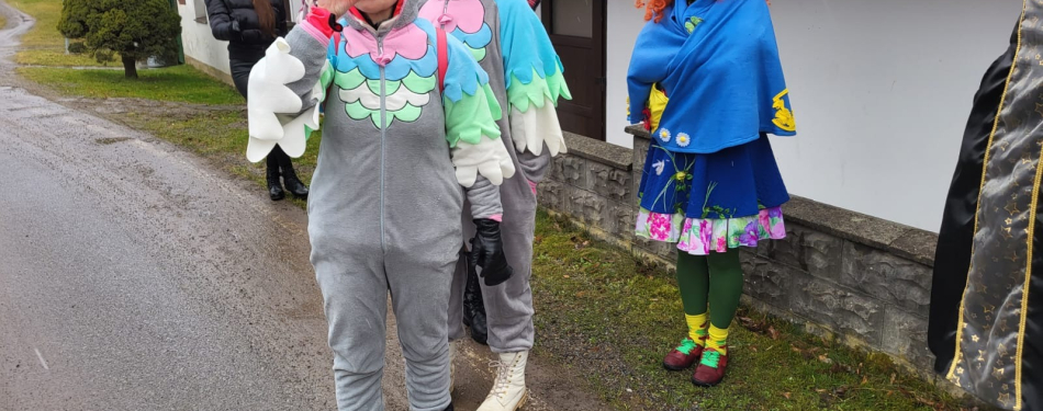 Foto Milevské maškary Milevské maškary navšítivili Stádlec