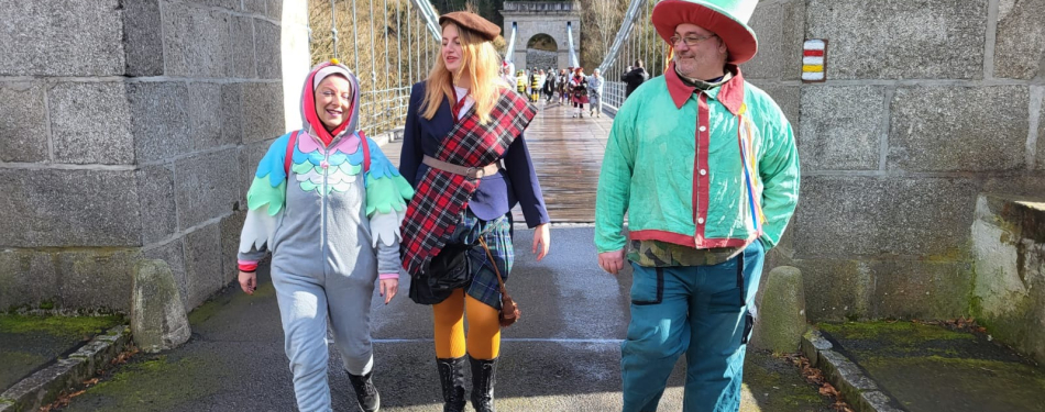 Foto Milevské maškary Milevské maškary navšítivili Stádlec