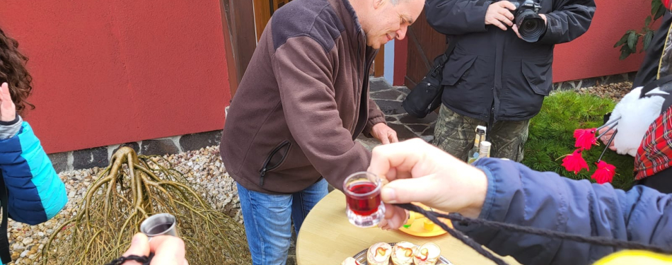 Foto Milevské maškary Milevské maškary navšítivili Stádlec